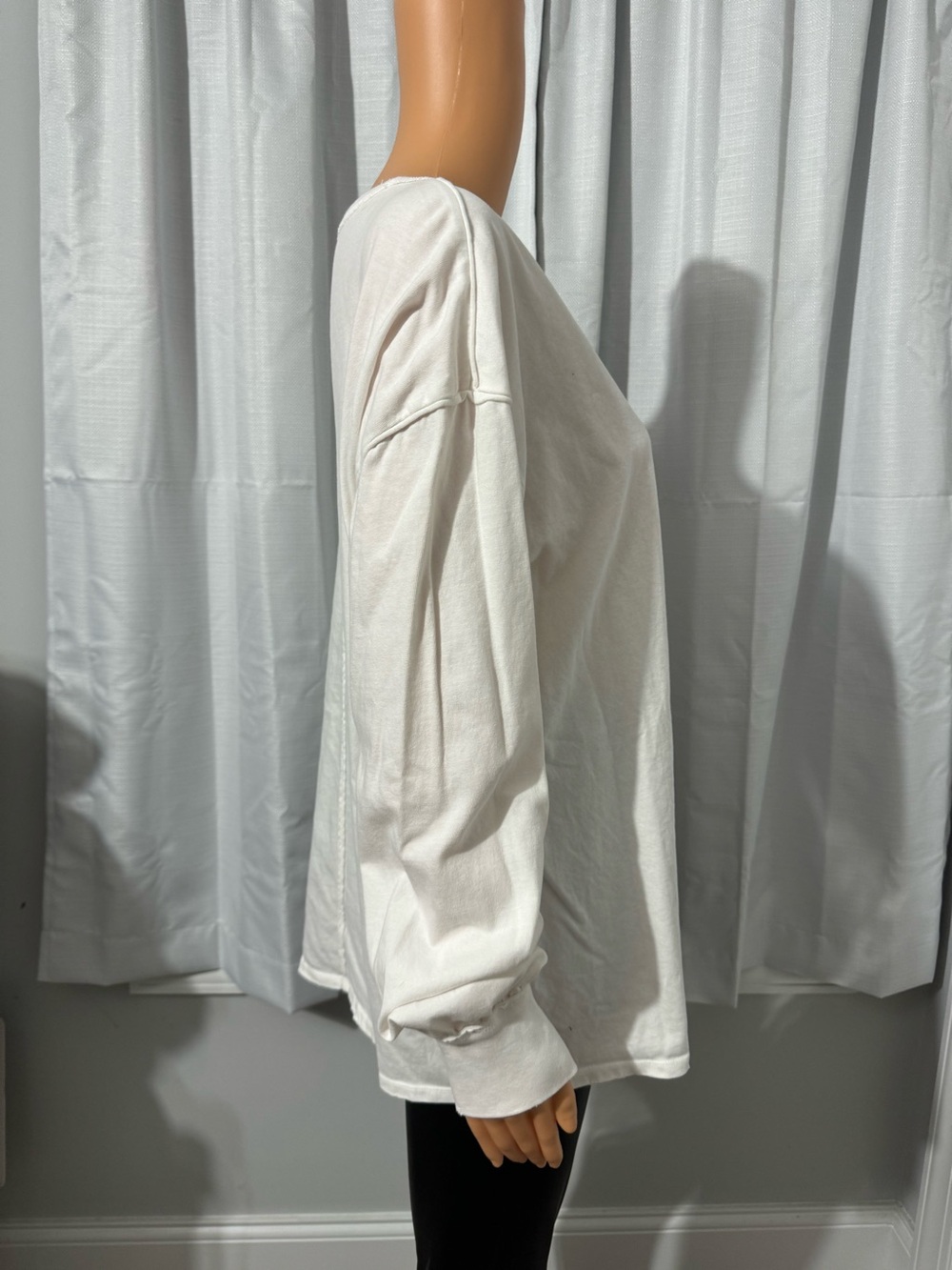 Cool We The Free size M white oversized long sleeve t-shirt - Picture 5 of 6